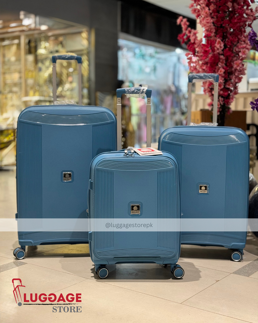 Delsey Luggage – 100% Unbreakable PP Hard Shell Suitcase with Expandability & 360° Wheels