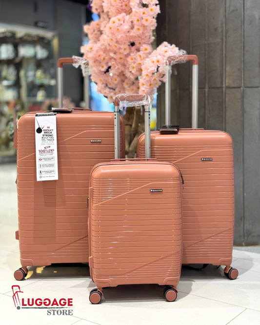 Minister Imported Luggage with 360° wheels, expandable compartment, and telescopic handle