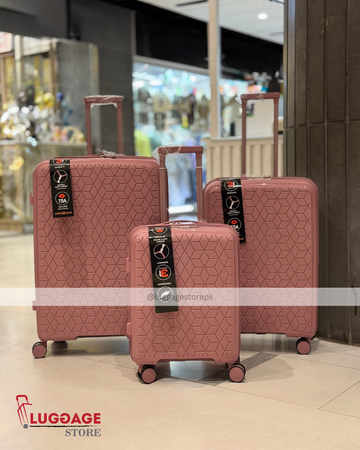 Swiss Gear Imported Luggage - Lightweight Polypropylene Travel Suitcase with 360° Wheels and Expandable Design
