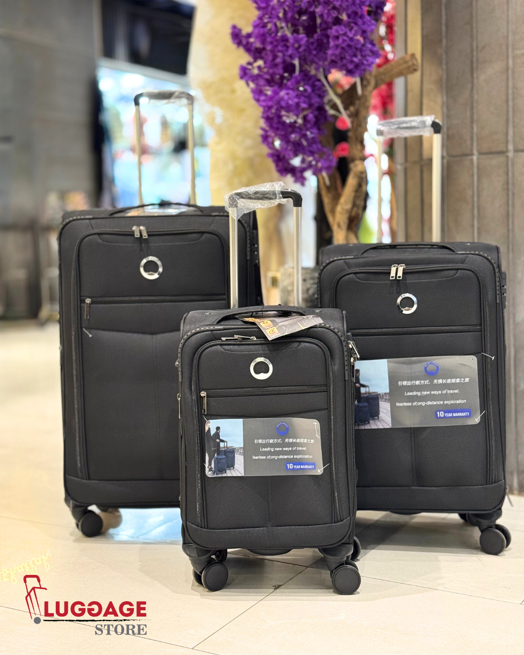 Delsey Imported Luggage – Lightweight Trolley Suitcase (20-28 Inch) | 4 Wheels, Travel Bag in Pakistan