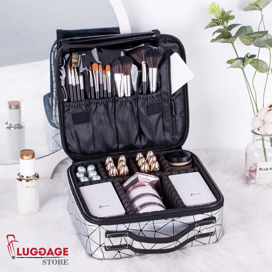 Cosmetic Storage Box With Partitions