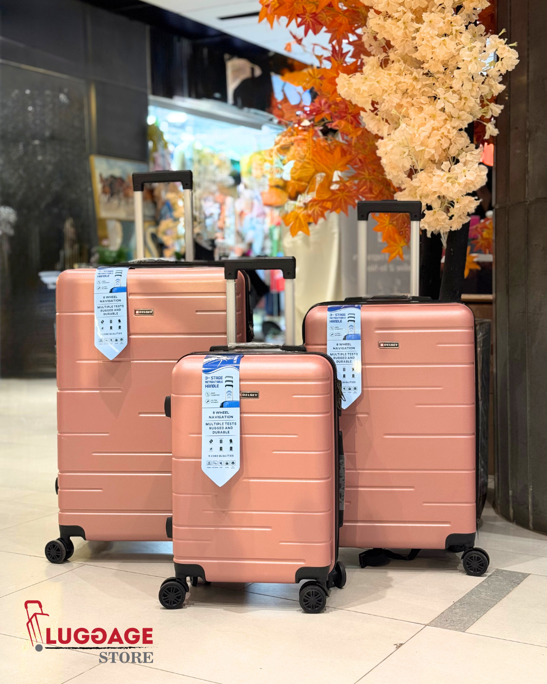 Delsey Luggage – Lightweight Suitcase with TSA Lock & Spinner Wheels | 20, 24, 28 Inch