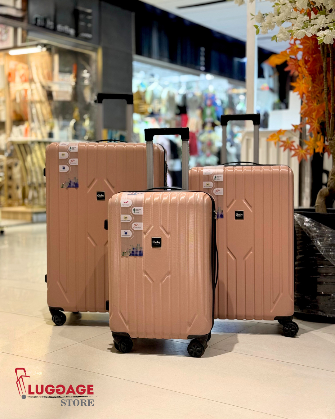 Goby London Imported Luggage – Unbreakable Hard Shell Suitcase with Expandability & 360° Wheels