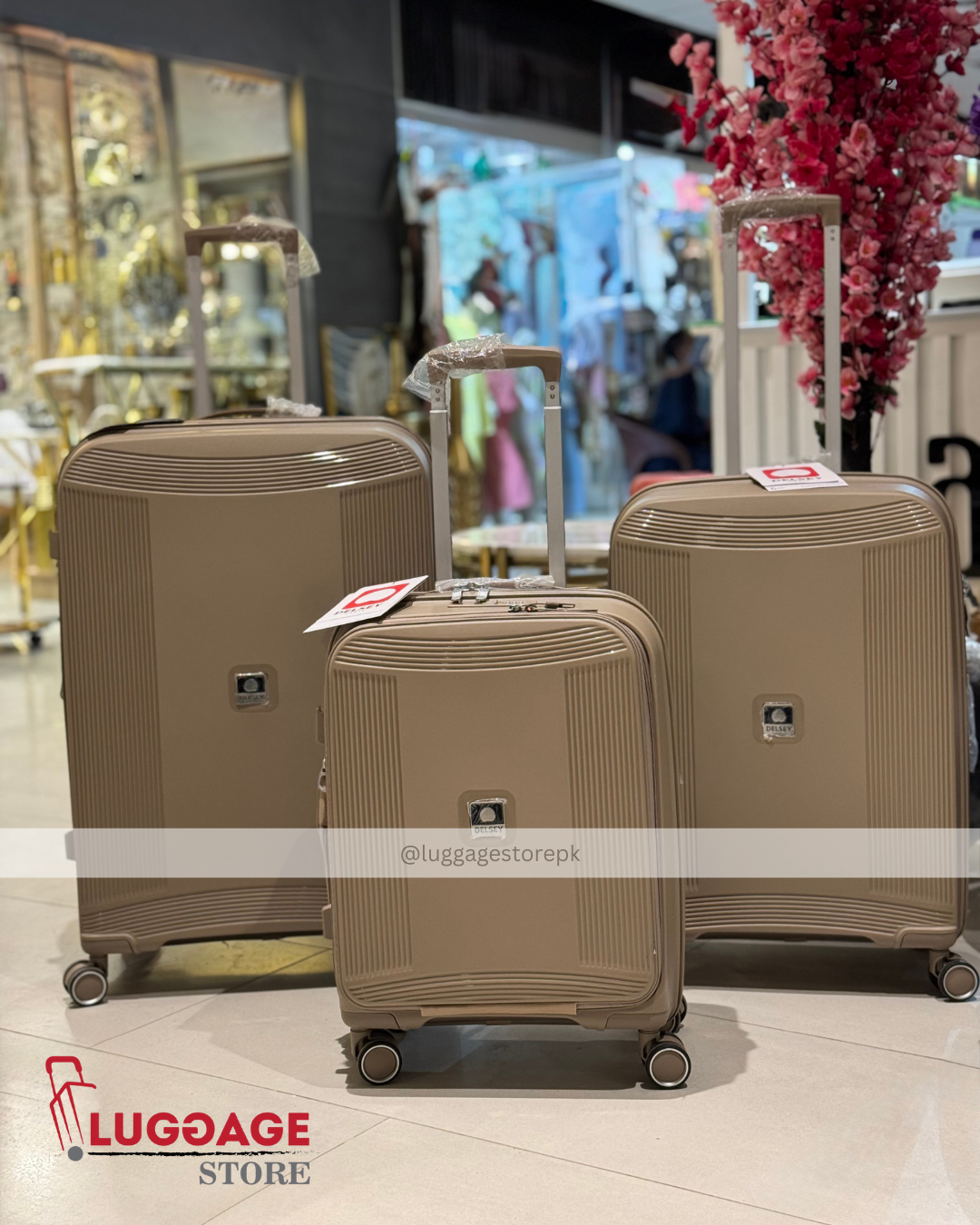Delsey Luggage – 100% Unbreakable PP Hard Shell Suitcase with Expandability & 360° Wheels