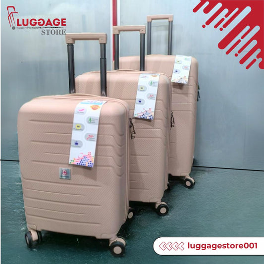 Victorize Unbreakable Luggage - 100% PP Polypropylene, 21, 25, 28 Inch, TSA Lock, 360° Wheels