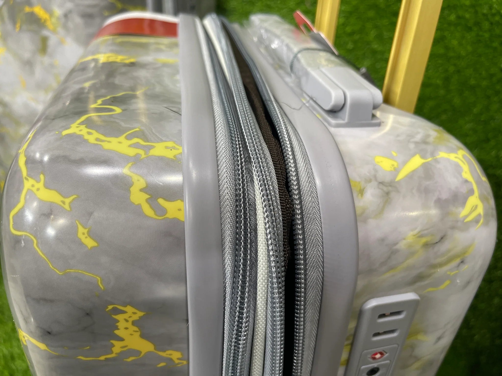 My Travel Marble Design Luggage – 4-Wheel Spinner with TSA Lock & Expansion Zipper