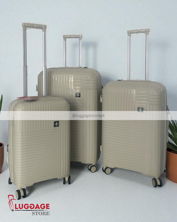 Swiss Gear Imported Luggage - Lightweight Polypropylene Travel Suitcase with 360° Wheels and Expandable Design
