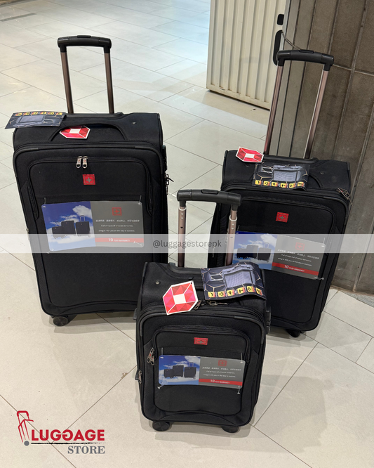 Swiss Gear Soft Luggage - Lightweight Travel Suitcase with 360° Wheels and Expandable Design