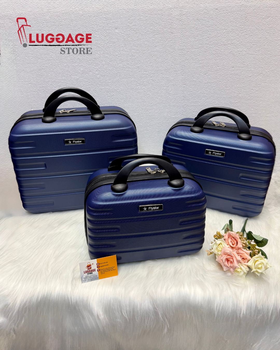 FlyStar Vanity Box – Premium Fiber Makeup Storage Case (12", 14", 16")