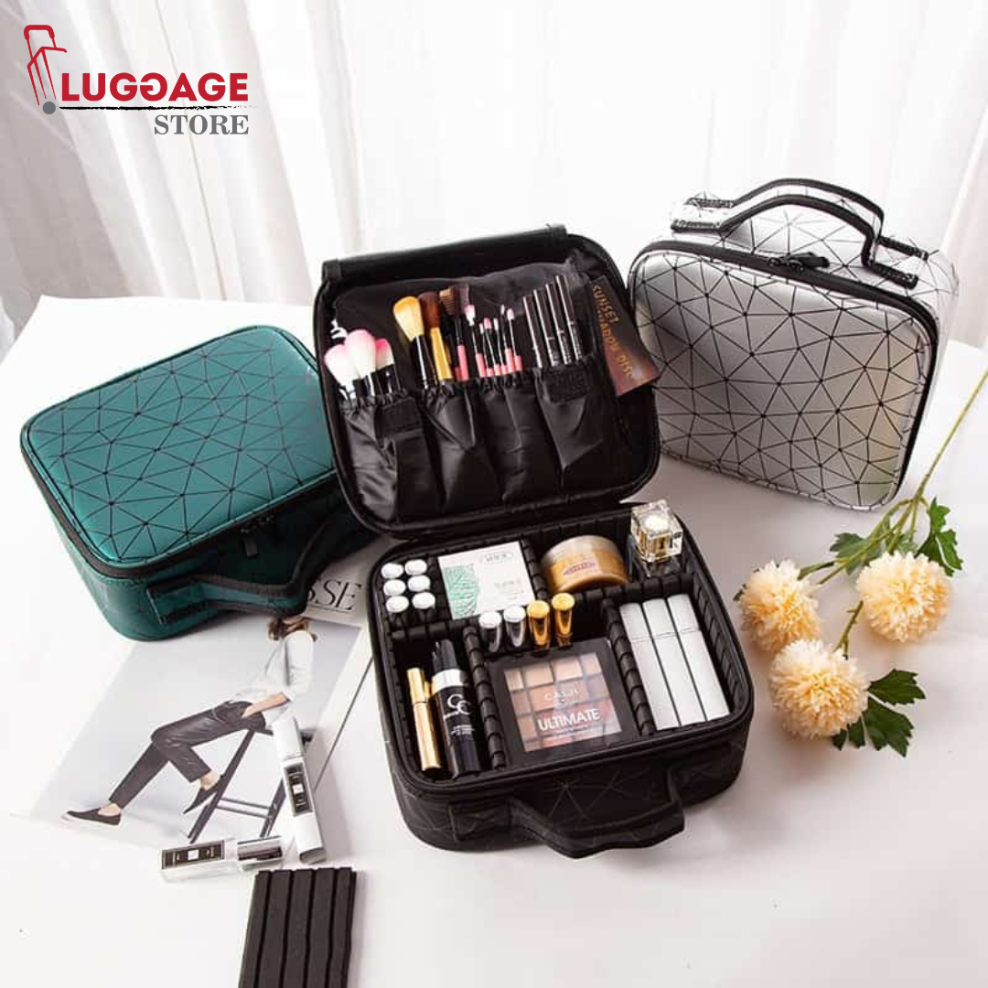 Cosmetic Storage Box With Partitions