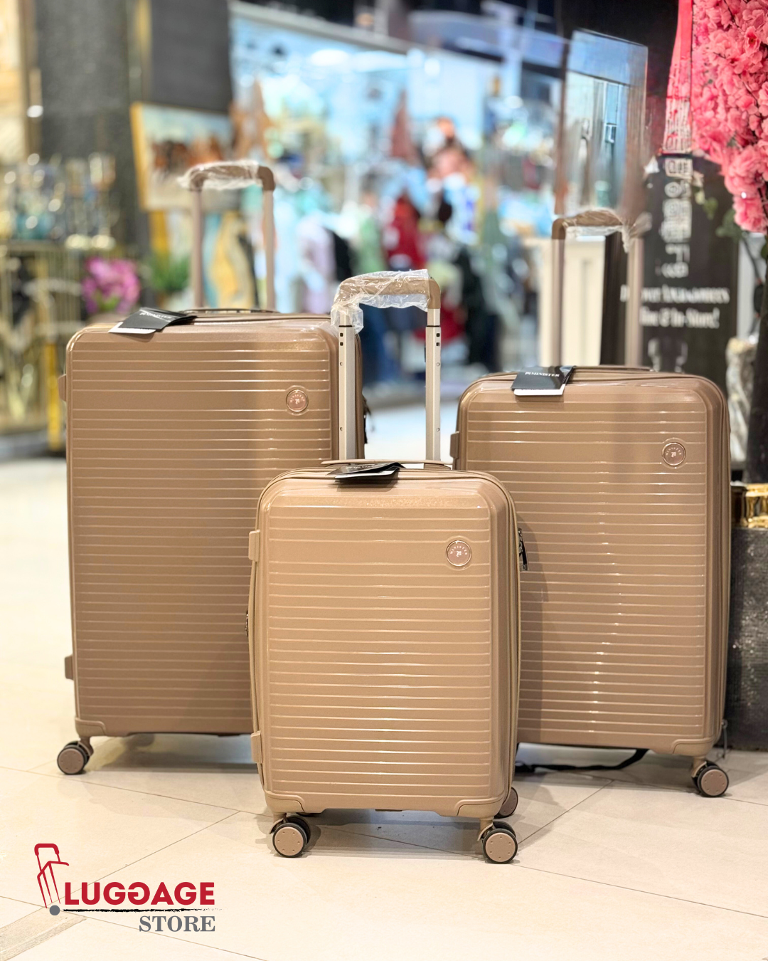 Minister Luggage - Durable PP Polypropylene, 360° Wheels, Expandable, Telescopic Handle