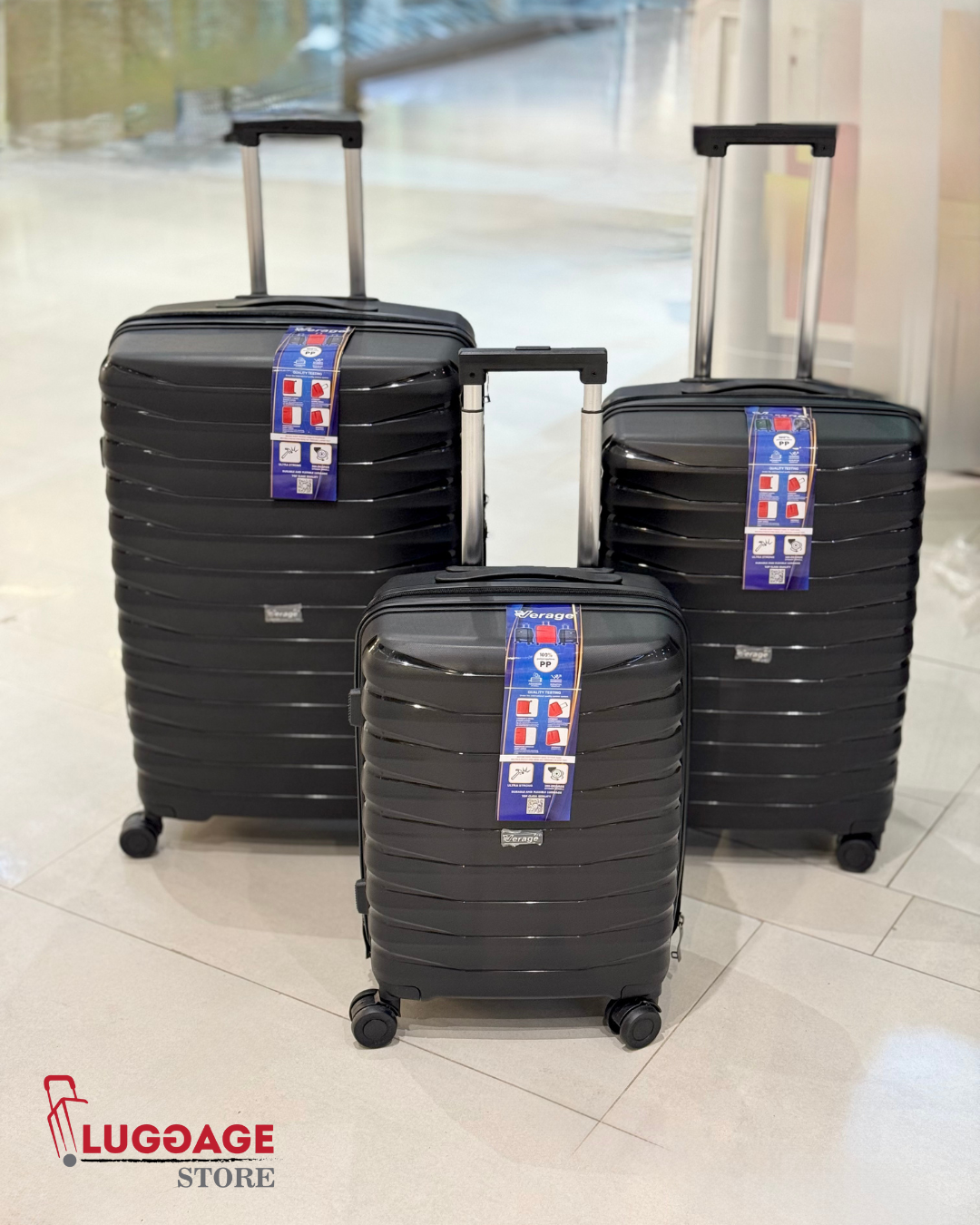 Verage Polypropylene Luggage – 100% Unbreakable, Expandable, 360° Wheels