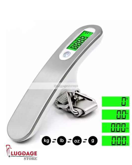Smart Digital Luggage Scale with LCD Display – Portable Travel Baggage Weighing Device