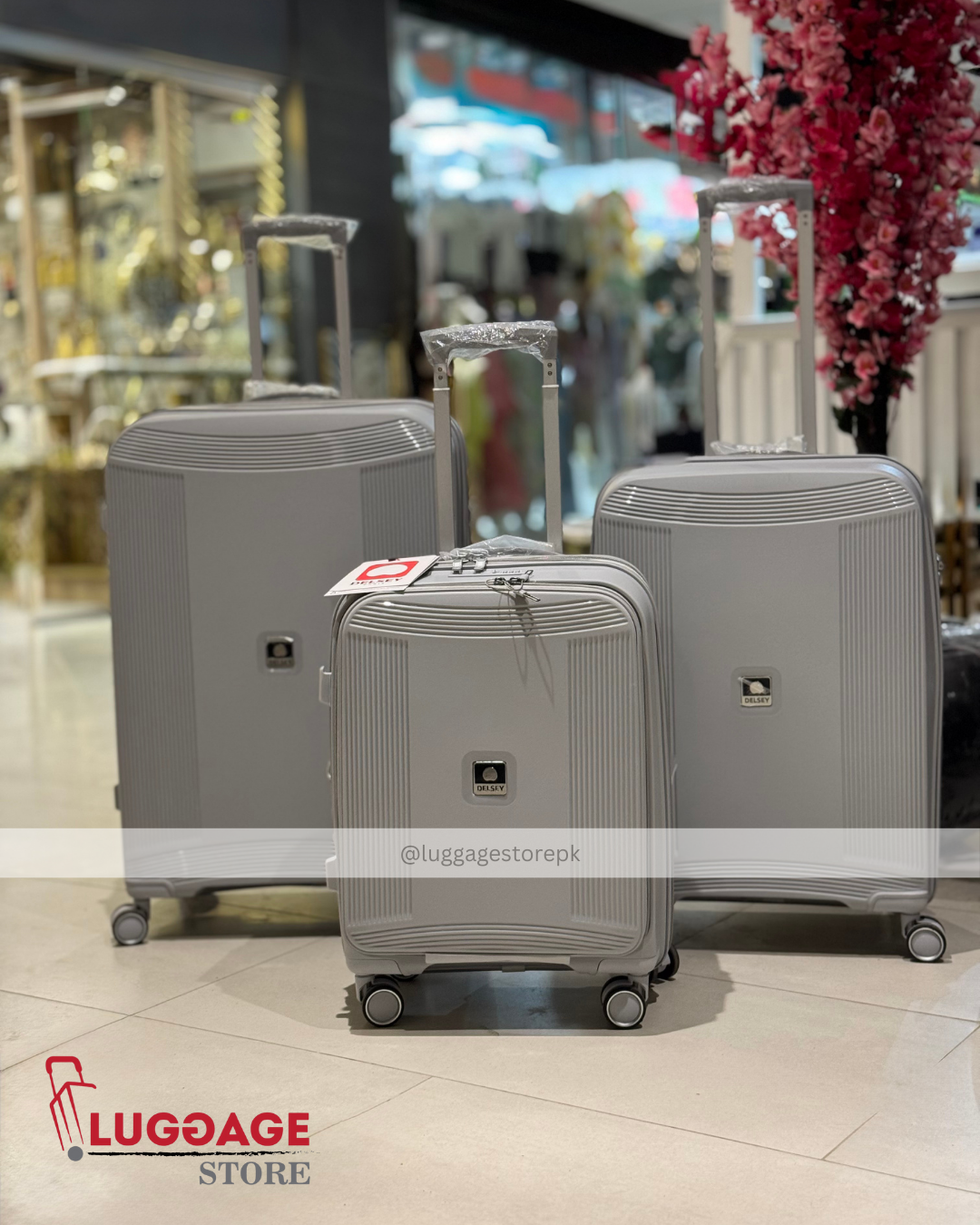 Delsey Luggage – 100% Unbreakable PP Hard Shell Suitcase with Expandability & 360° Wheels