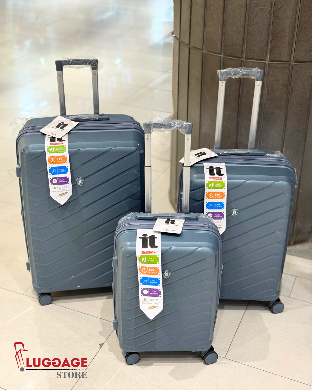 IT Imported Polypropylene Luggage Set – Lightweight, Unbreakable, Expandable with 360° Wheels