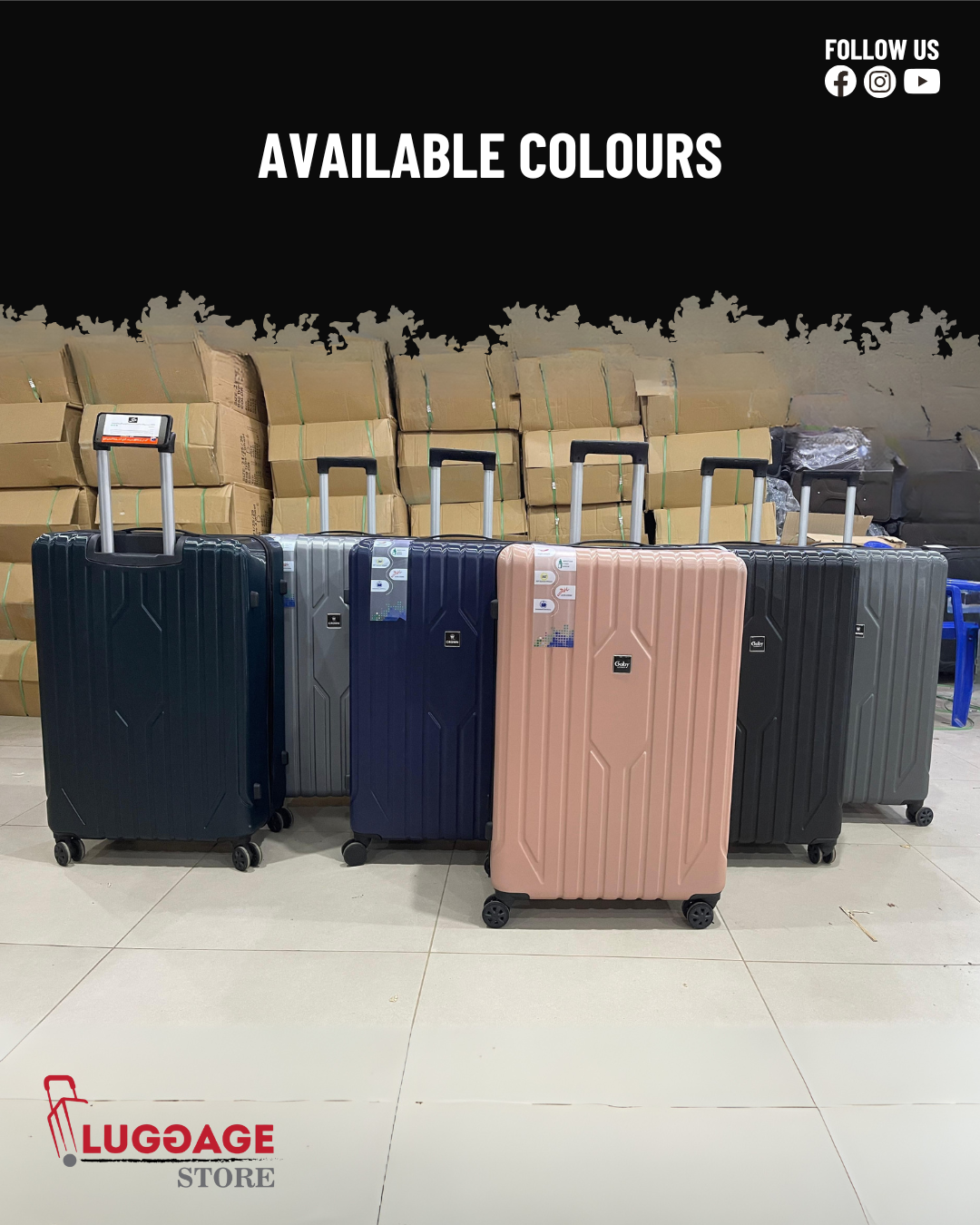 Goby London Imported Luggage – Unbreakable Hard Shell Suitcase with Expandability & 360° Wheels