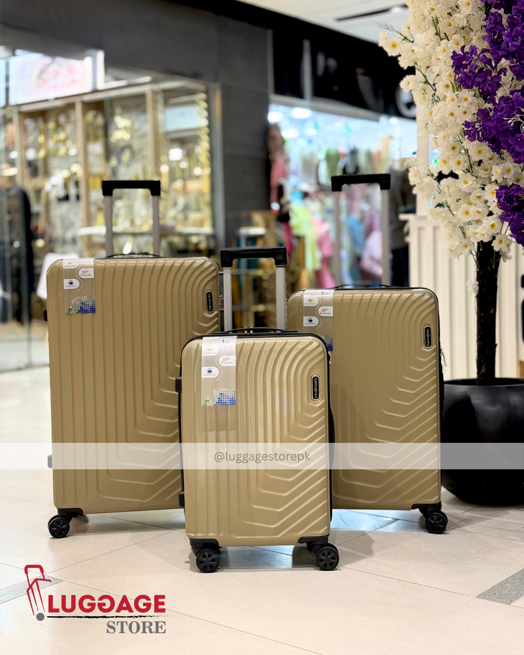 Imported Luggage Set – Unbreakable Hard Shell Suitcase with Expandability & 360° Wheels