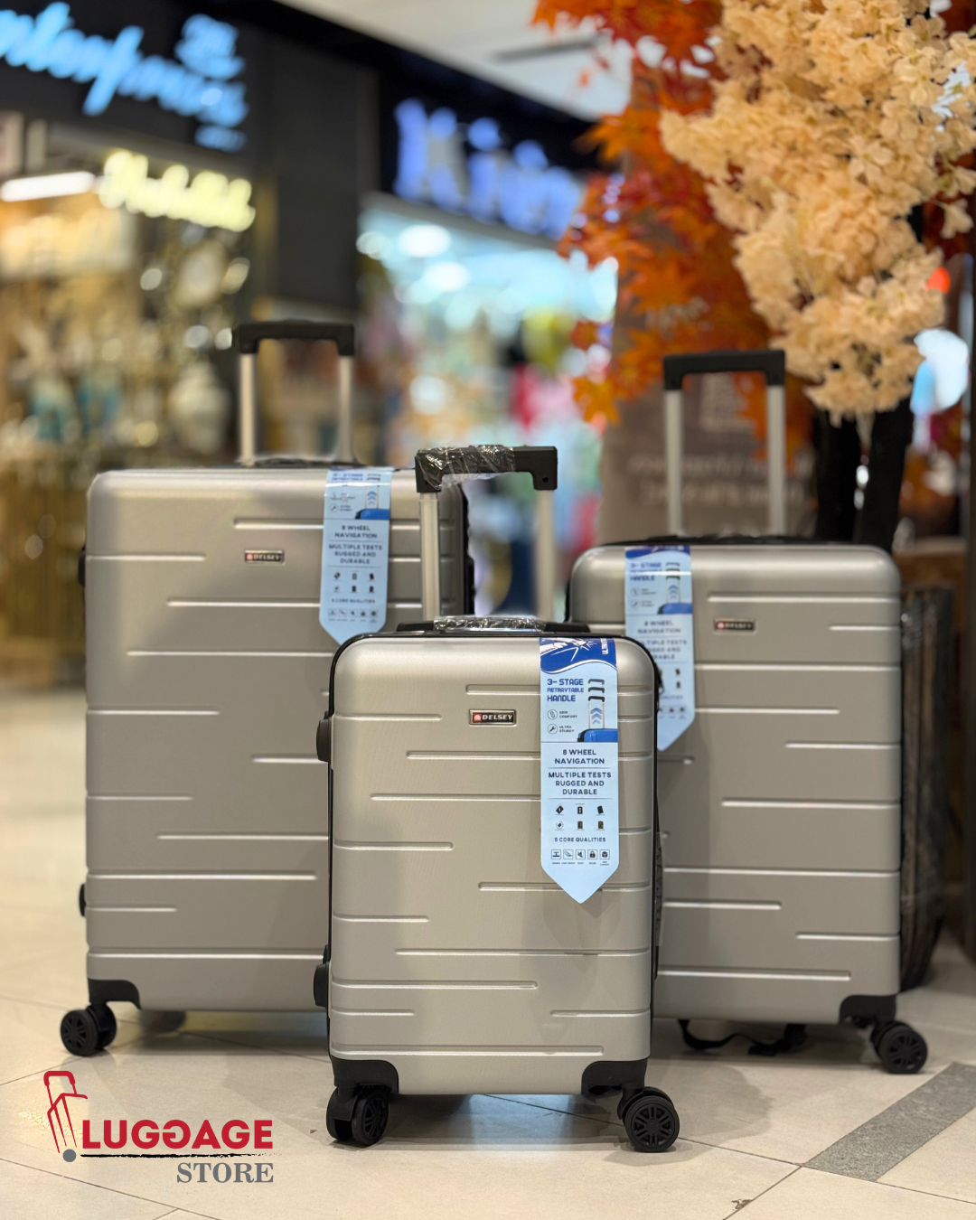 Delsey Luggage – Lightweight Suitcase with TSA Lock & Spinner Wheels | 20, 24, 28 Inch
