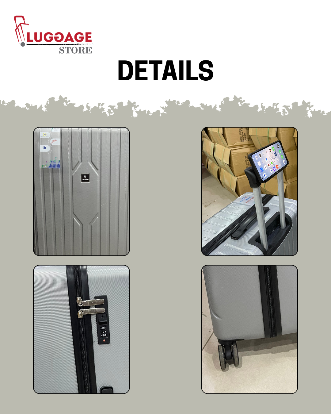 Goby London Imported Luggage – Unbreakable Hard Shell Suitcase with Expandability & 360° Wheels