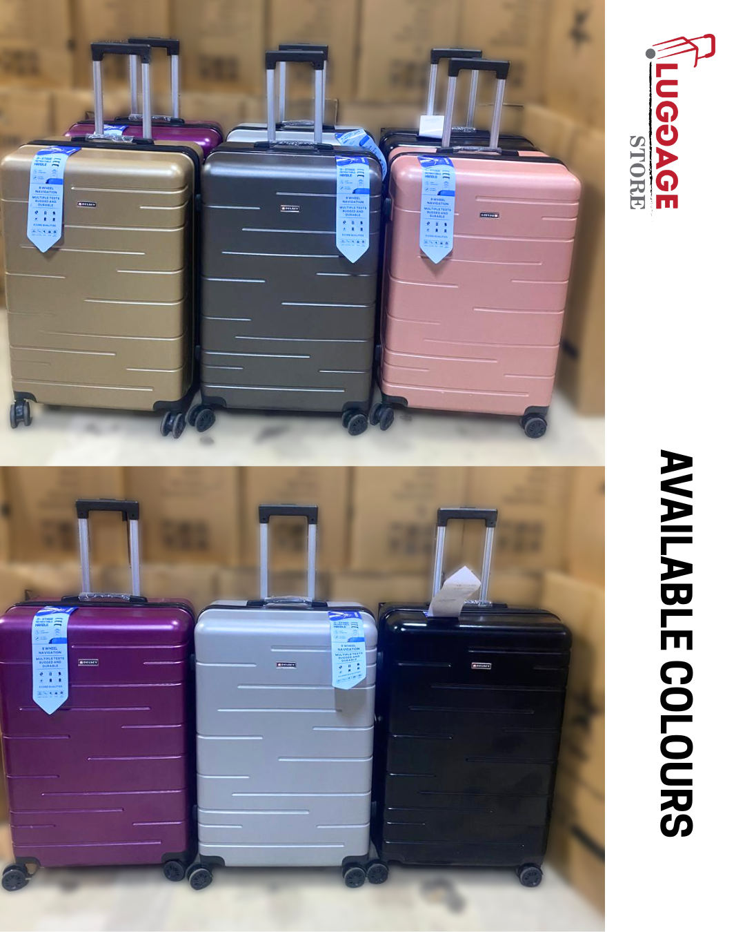 Delsey Luggage – Lightweight Suitcase with TSA Lock & Spinner Wheels | 20, 24, 28 Inch