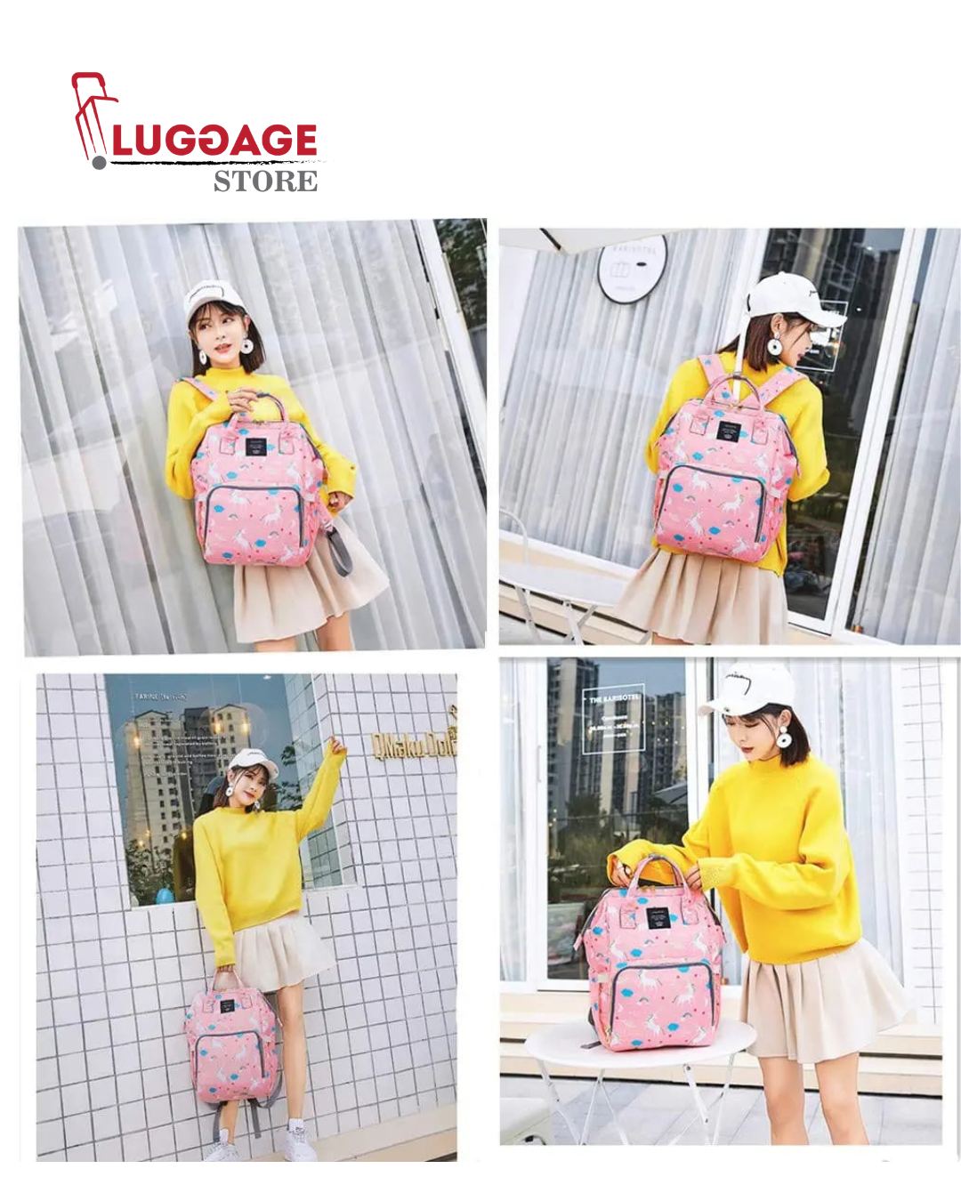 Diaper Bag Backpack – Large Capacity, Waterproof, Travel-Friendly Baby Bag for Mom & Dad