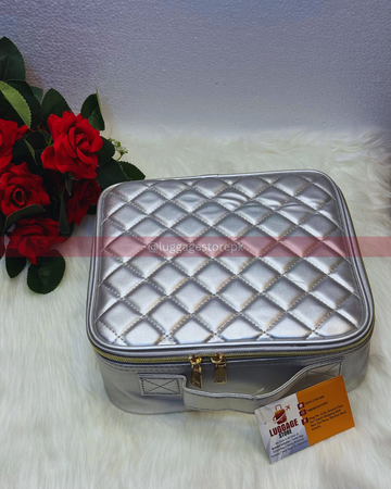 Cosmetic Storage Box – Travel Makeup Organizer with Partitions