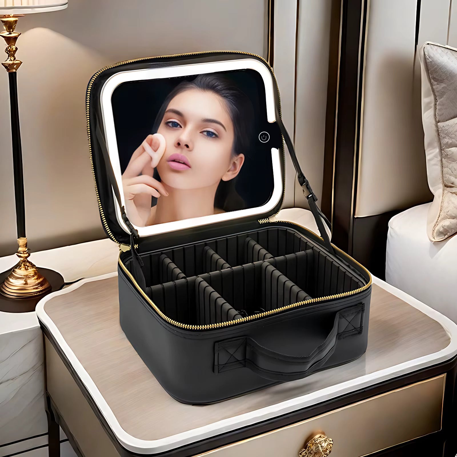 Makeup Case With Mirror And Lights