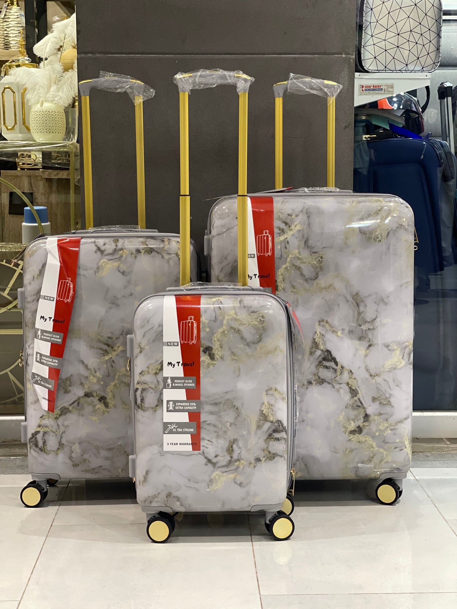 My Travel Marble Design Luggage