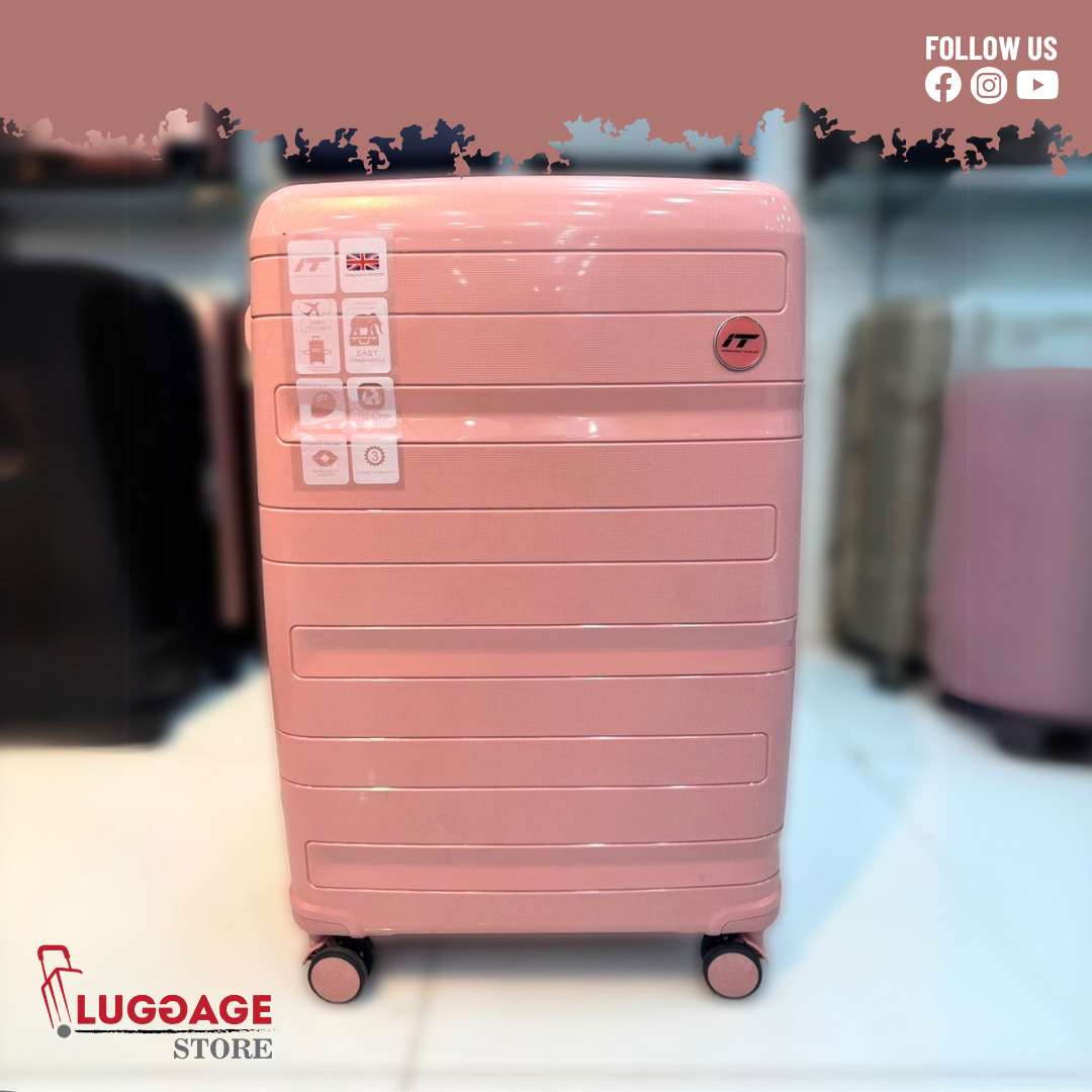 IT Imported Luggage – Polypropylene, Unbreakable, Expandable – 360° Wheels

