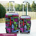 London Paris Printed Polycarbonate Luggage Set