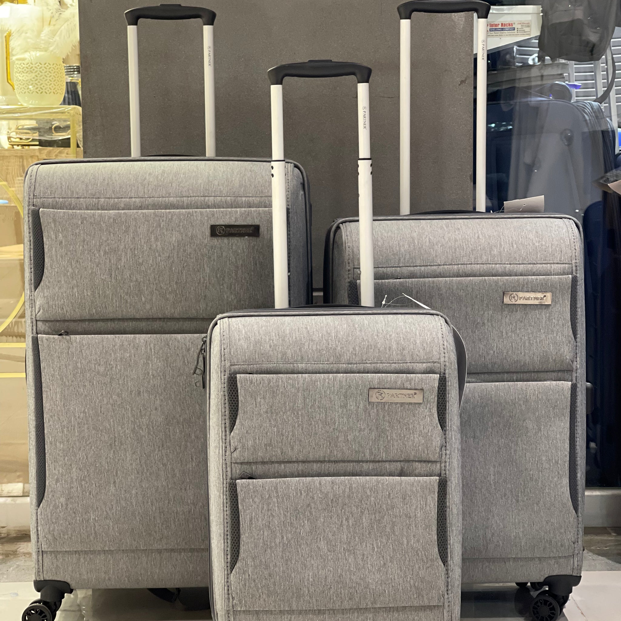 Partner Luggage Set – 4-Wheel Spinner with Expansion Zipper and Telescopic Handle (20", 24", 28")

