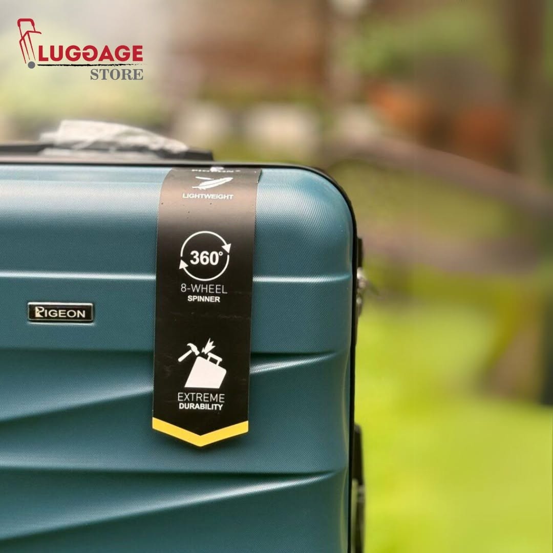 Pigeon 3-Piece Hardside Luggage Set – ABS, 360° Spinner Wheels, Waterproof