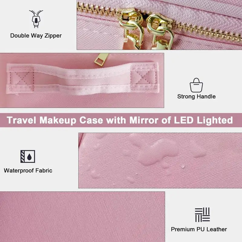 Makeup Case With Mirror And Lights