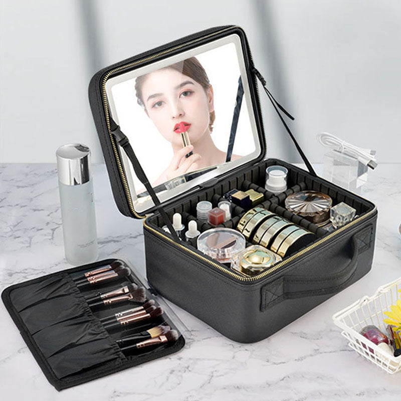 Makeup Case With Mirror And Lights