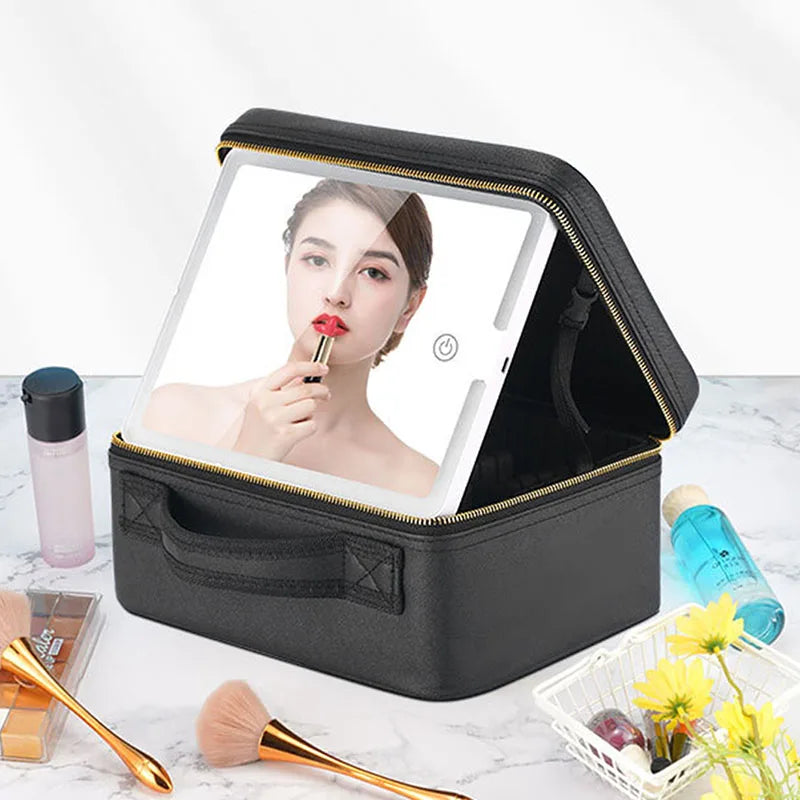 Makeup Case With Mirror And Lights