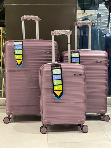 Swiss Imported Luggage Set with 360° wheels and telescopic handle

