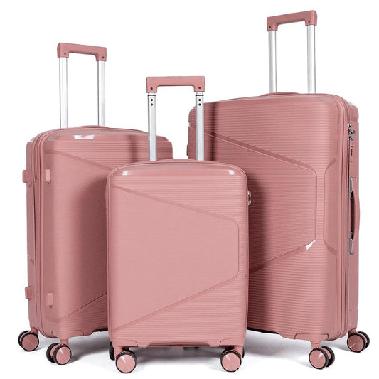 Travel Mate Unbreakable Luggage in Rose Gold – Durable Polypropylene Suitcase

