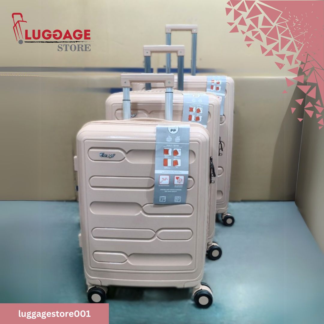 Verage PP Luggage – Unbreakable, 4-Wheel Spinner with Telescopic Handle