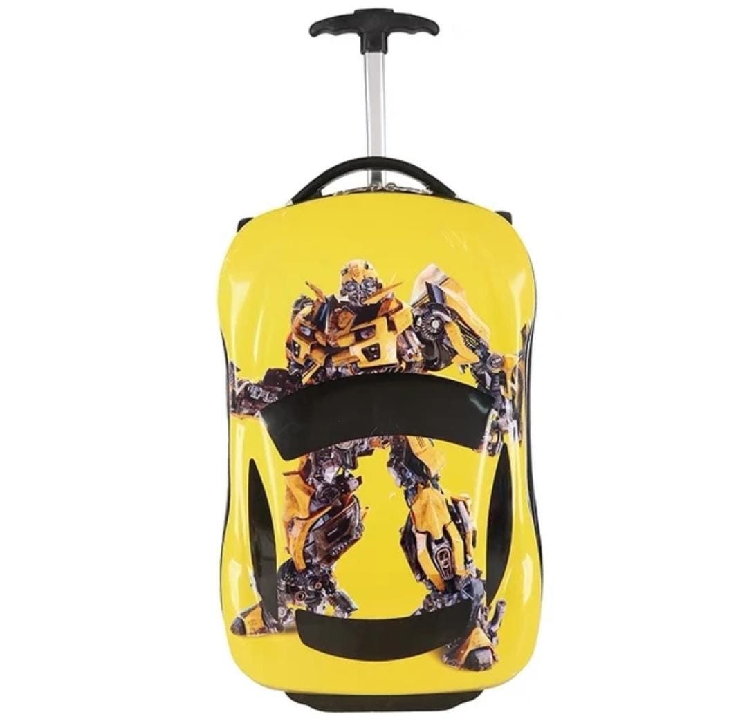 Cartoon Kid's Car Luggage Trolley