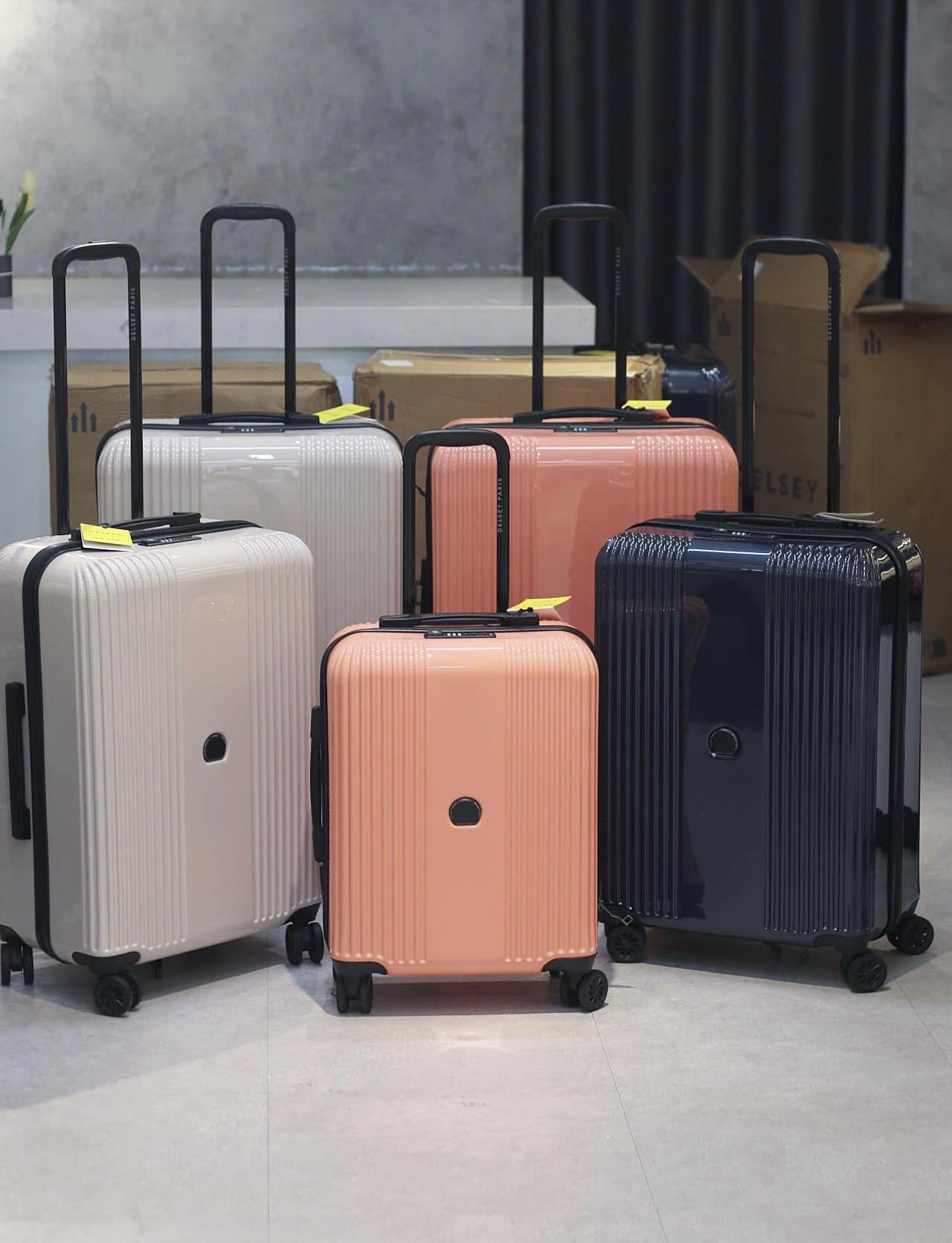 Delsey Ophelie 4W Hard Side Trolley – Trendy Design, TSA Lock, Expandable